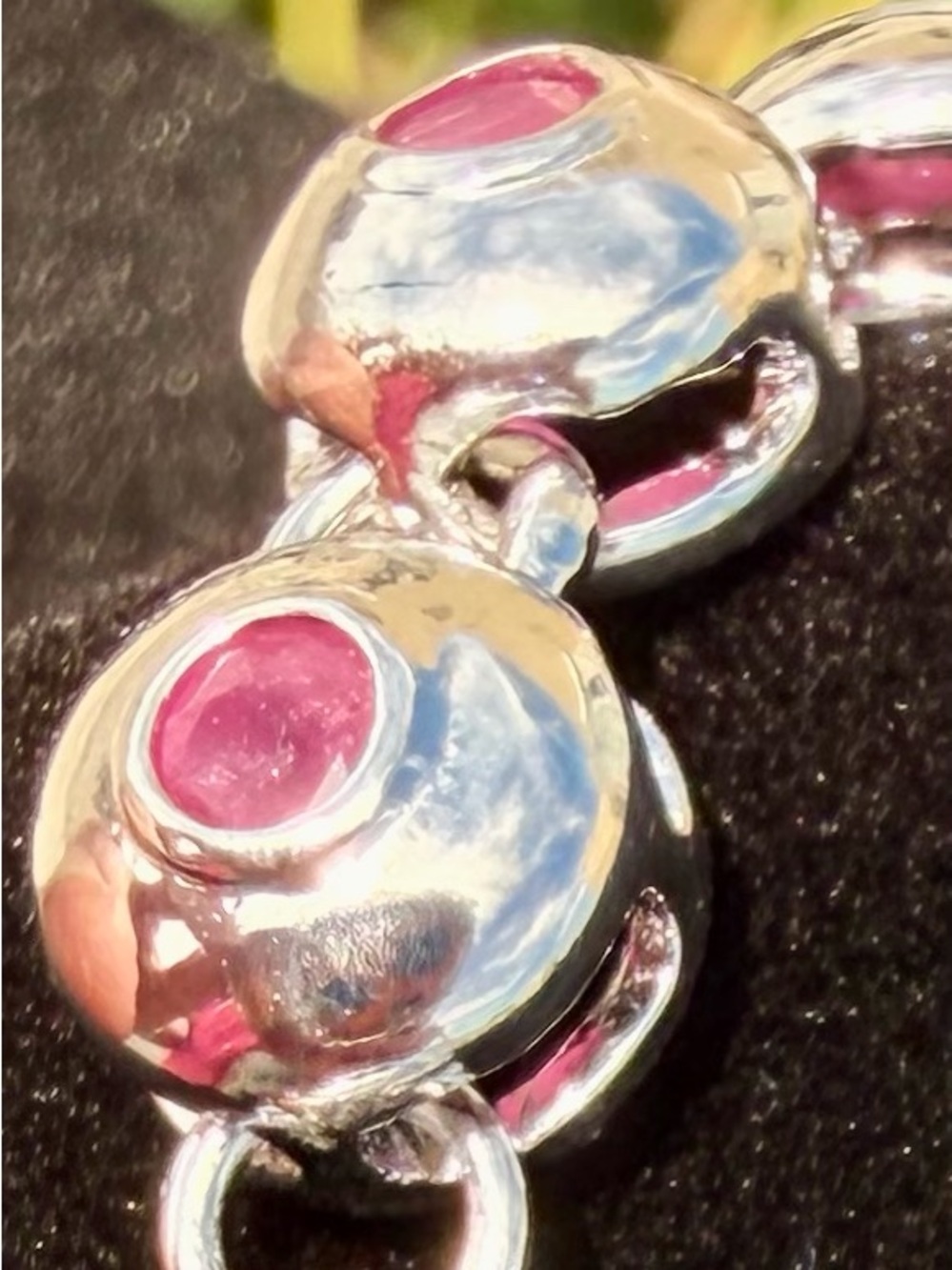 8.00 CTW AA Ruby 18K White Gold Plated Designer Bracelet 7 Inc - Picture 5 of 12